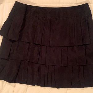 Banana republic layered black skirt. NWT. Feels like silk on skin